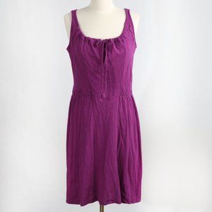 Athleta Knit Tank Casual Dress Purple L